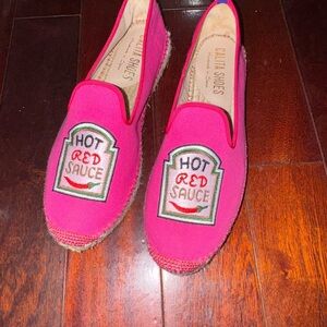Calita Shoes Hot Red Sauce Espadrilles - Pink size 40